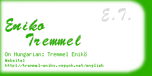eniko tremmel business card